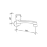 Torneira de Cozinha Parede Top Jet 20cm Ascot 1171 Fabrimar