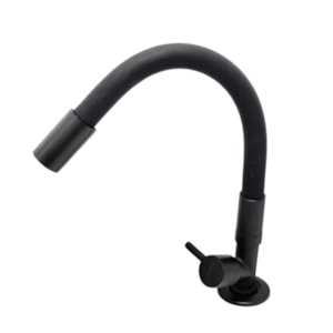 Torneira de Lavatório Flexivel de Mesa Metal Preto Fosco 5540 Civitt