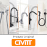 Torneira de Lavatório Flexivel de Mesa Metal Preto Fosco 5540 Civitt