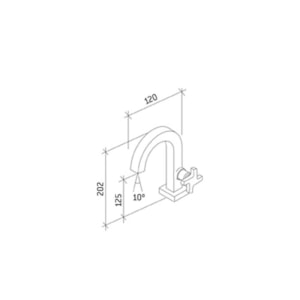 Torneira de Lavatório Mesa Tubo Fixo Zeta 1192 Fabrimar