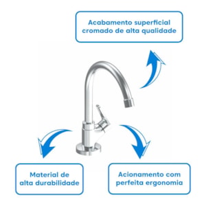 Torneira de Lavatório Nova Exacta 1192 Fabrimar