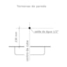 Torneira de Lavatório Parede Loft Design 1199 Fabrimar - Tigre Metais