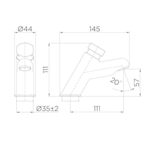 Torneira Docol para Banheiro 110 LEED PressMatic 592806