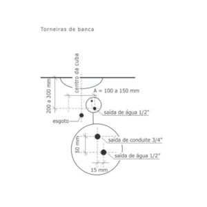 Torneira Elétrica de Lavatório Mesa Vision 1195 Fabrimar