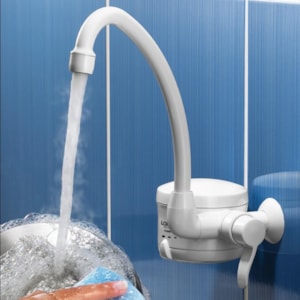 Torneira Elétrica de Parede Loren Easy Lorenzetti Branca 220V 5500W
