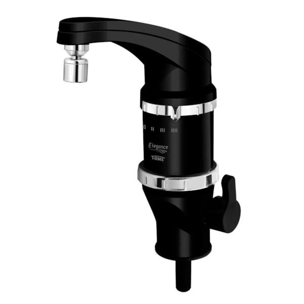 Torneira Elétrica Elegance 4T de Mesa Preta 127V 4800W Fame