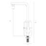 Torneira Elétrica Hydra Bancada Slim 4 Temperaturas Branco 220V 5500W TBSL.4.552BR