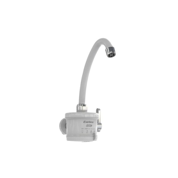Torneira Elétrica Parede Enerbras Plus Branca/Cromada 220V 5500W