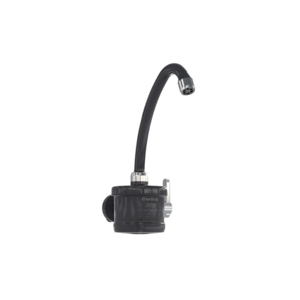 Torneira Elétrica Parede Enerbras Plus Preta Cromada 220V 5500W