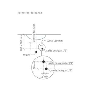 Torneira Elétrica (Pilha) de Lavatório Mesa Vision Antivandalismo 1196 Fabrimar