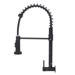 Torneira Gourmet de Parede para Cozinha Metal Preto Fosco 5623 Civitt