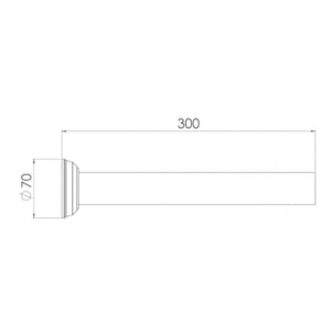 Tubo de Ligação para Vaso Sanitário 1.1/2x30cm Esteves VLL414CWG