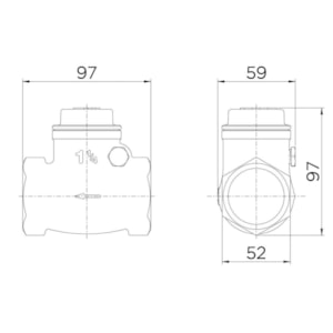 Válvula de Retenção Docol Horizontal 1.1/4'' R.30201300