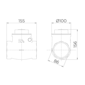 Válvula de Retenção Docol Horizontal 2.1/2'' R.30202500 