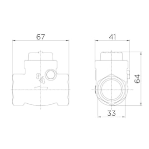 Válvula de Retenção Docol Horizontal 3/4'' R.30200600