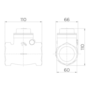 Válvula de Retenção Horizontal 1.1/2'' R.30201500 - DOCOL