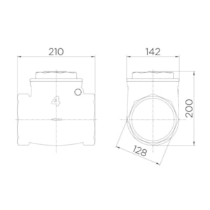 Válvula de Retenção Horizontal Docol 4'' 3020400