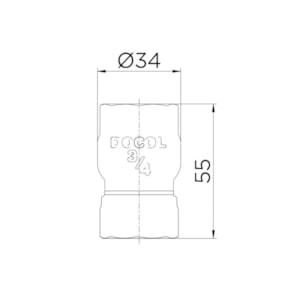 Válvula de Retenção Vertical 1'' R.30101000 - DOCOL