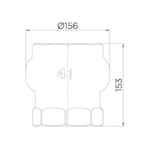 Válvula de Retenção Vertical 4'' R.30104000 - DOCOL