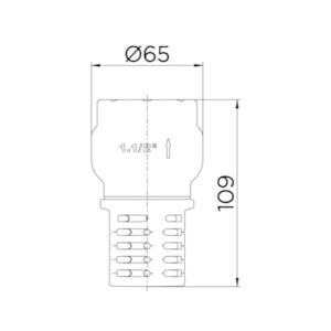 Válvula de Sucção Docol Poço 1.1/2'' R.30011500 