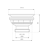 Válvula para Cozinha Cromada 4.1/2X1.1/2 VVA232CWB Esteves