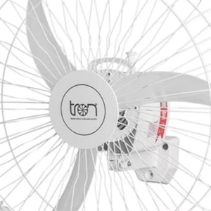 Ventilador de Parede Oscilante 60cm 140W Grade Aço Branco Bivolt Tron