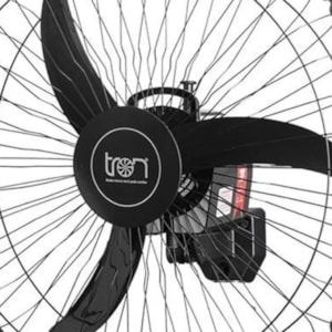 Ventilador de Parede Oscilante 60cm 140W Grade Aço Preto Bivolt Tron