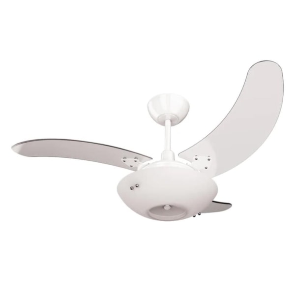 Ventilador de Teto Clean Branco com Pás Transparentes 130W 127V TRON