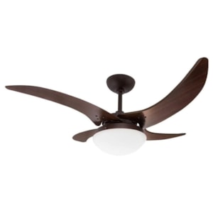 Ventilador de Teto Tron Mareiro Marrom Café 4 Pás 130W 127V