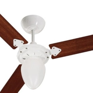 Ventilador de Teto Tron Pera New Branco com Pás Verniz 130W 127V