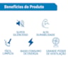 Ventilador de Teto Tron Pera New Branco com Pás Verniz 130W 127V